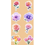 "Floral / Flower" Stickers